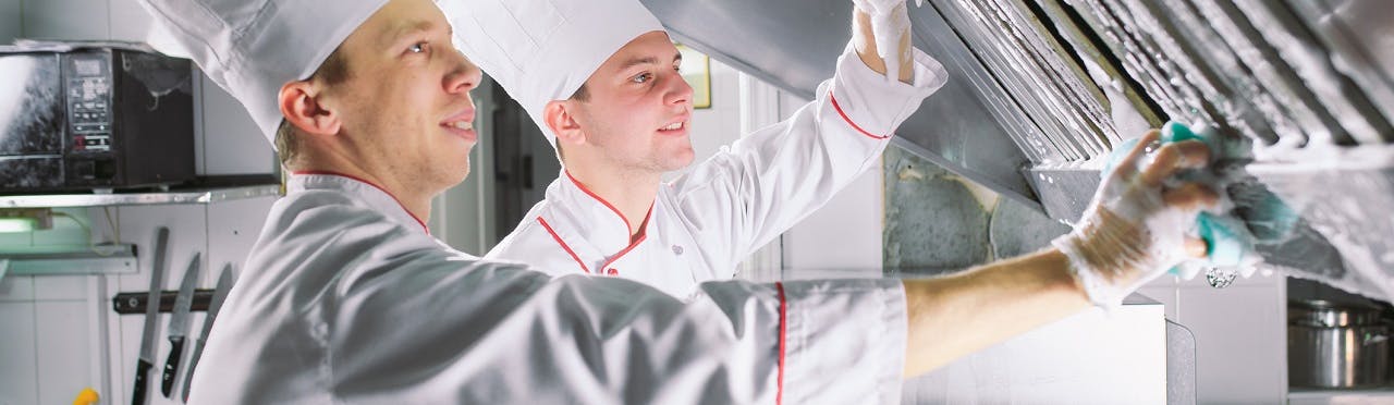 a cooking surface properly sanitized