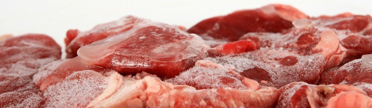 thawing frozen meat
